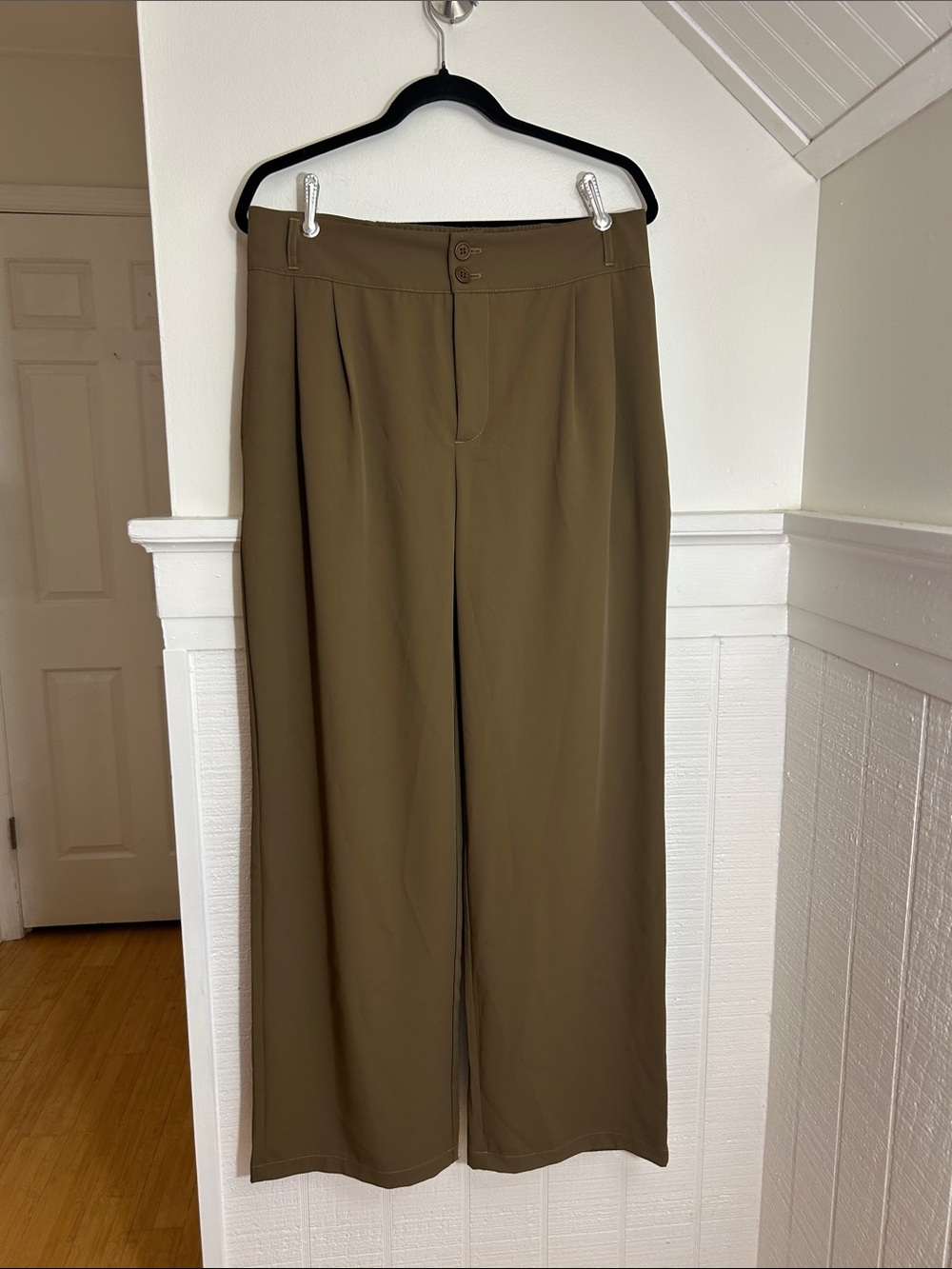Halara Brown Wide Leg Comfy Work Pants size large